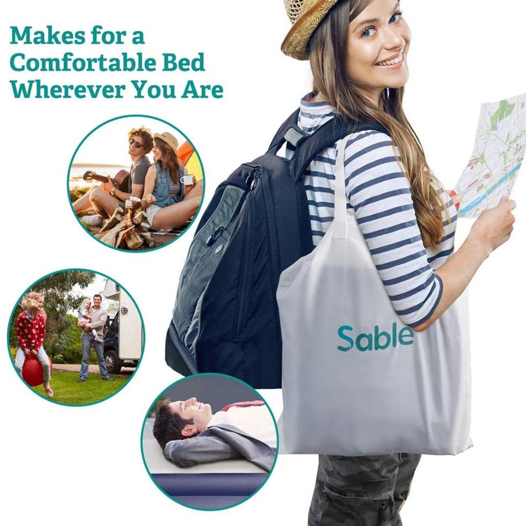 Sable Air Mattress Twin Size XL with Builtin Electric Pump, Furniture