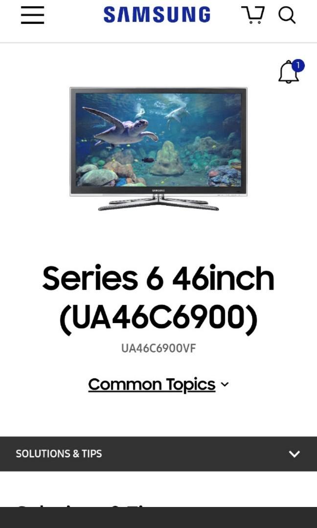 Fixed Price Samsung 46 Internet Tv Not Not Not Smart Tv Home Appliances Tvs Entertainment Systems On Carousell