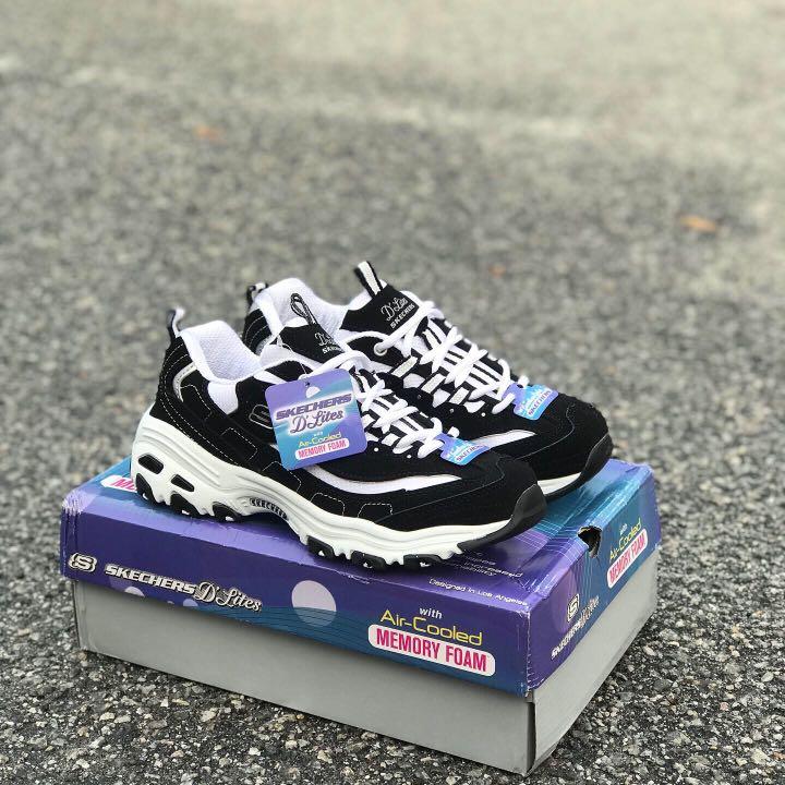 Skechers d'lite chunky trainers top
