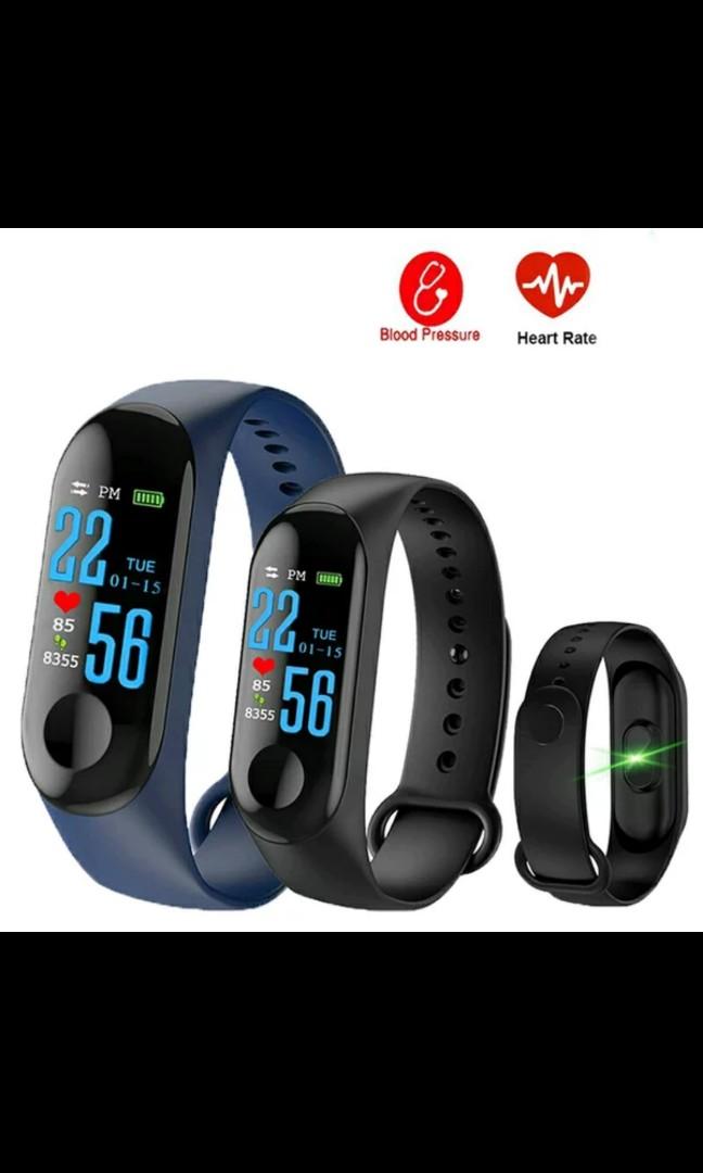 Smartwatch M3 plus Jam Tangan Smartband Hand Rate Monitor Like Mi