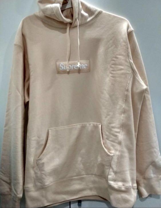 Peach supreme hotsell hoodie replica