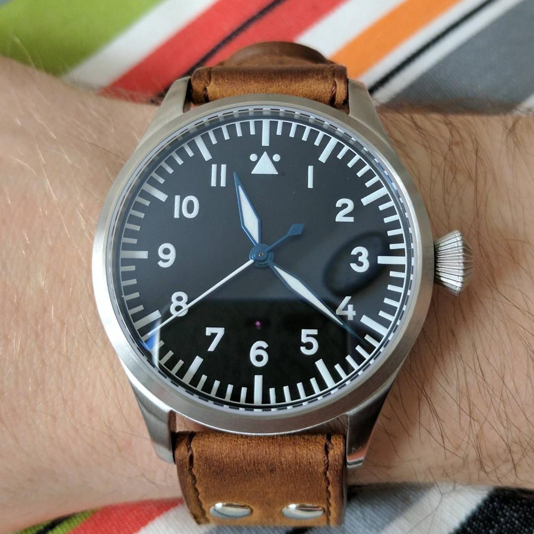 Tisell 40mm Pilot Flieger Miyota 4Hz Sapphire