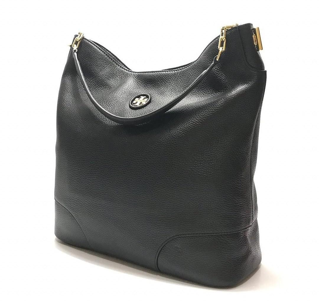 Tory burch whipstitch logo hobo sales