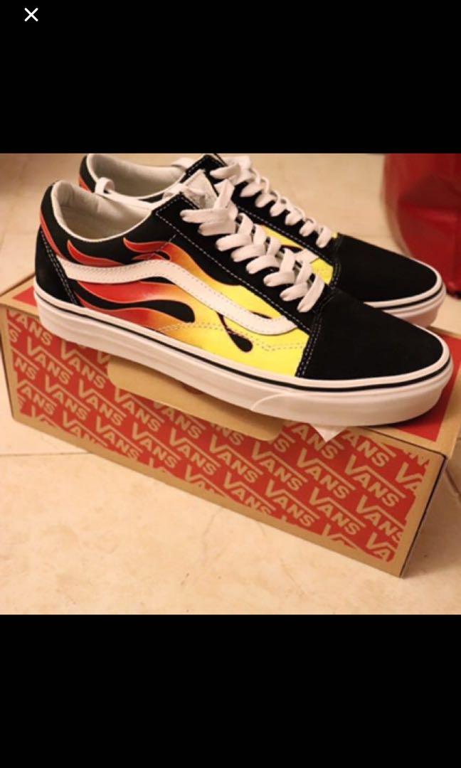 vans shoes fire