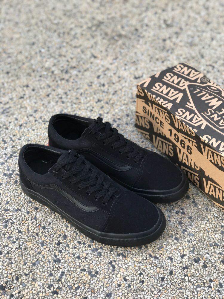 kasut vans all black