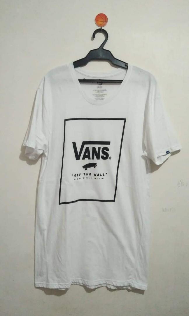vans white tee