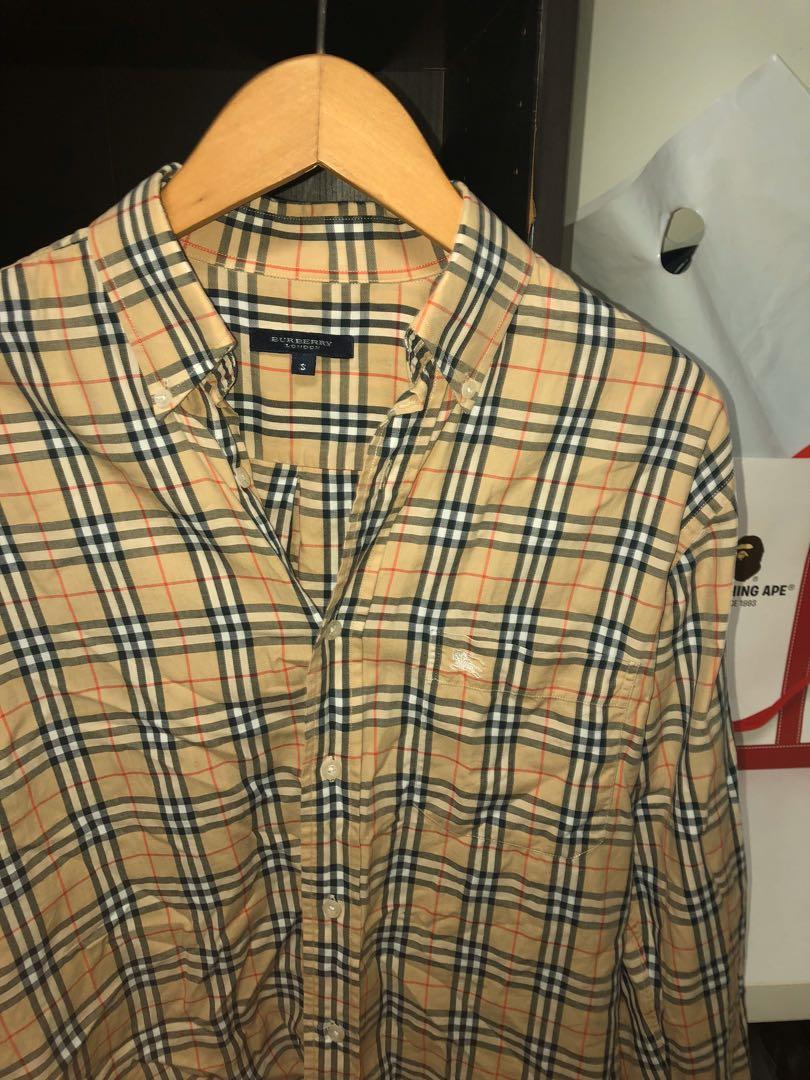 Burberry plaid deals top