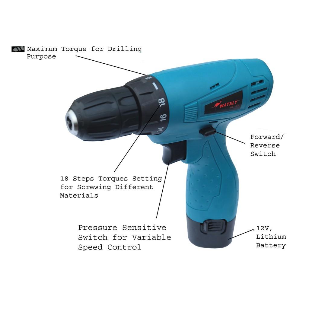 Wately cordless outlet drill review