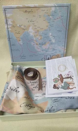 Duckscarves world map vintage