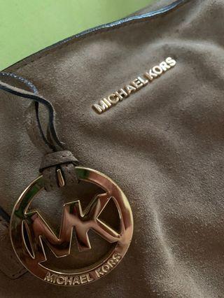 michael kors authentic suede leather bag