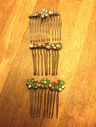 閃石 蝴蝶 花花 頭飾 髮插 減價 $3564210053854849110