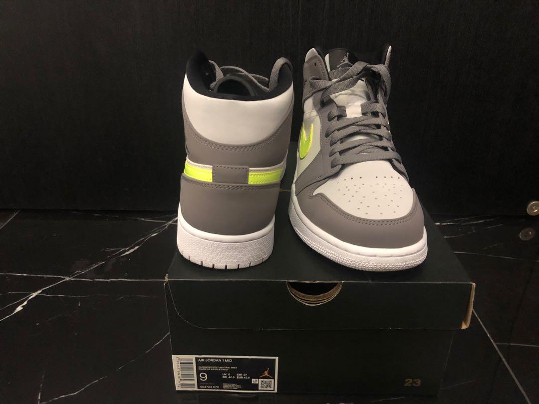 Air jordan 1 neutral grey volt online