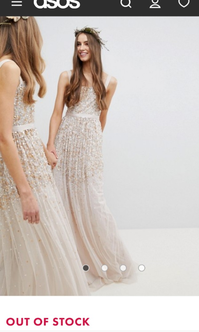 Amelia rose embellished ombre sequin maxi top dress with cami strap in berry