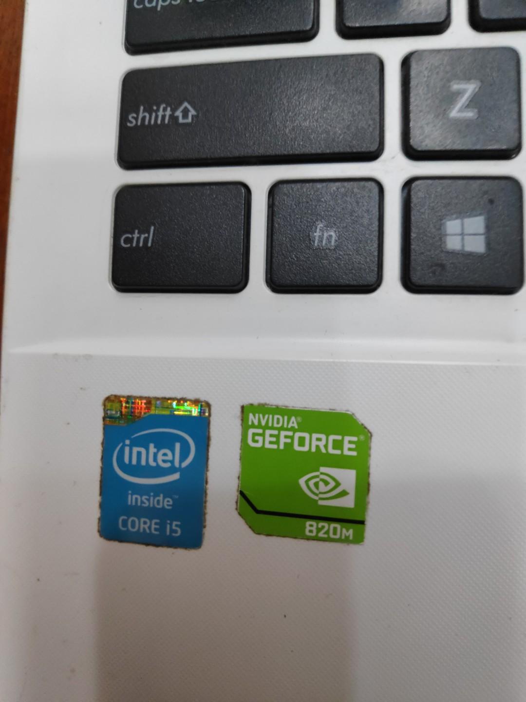 Asus 15.5inch i5 4th gen Nvidia 820m GPU