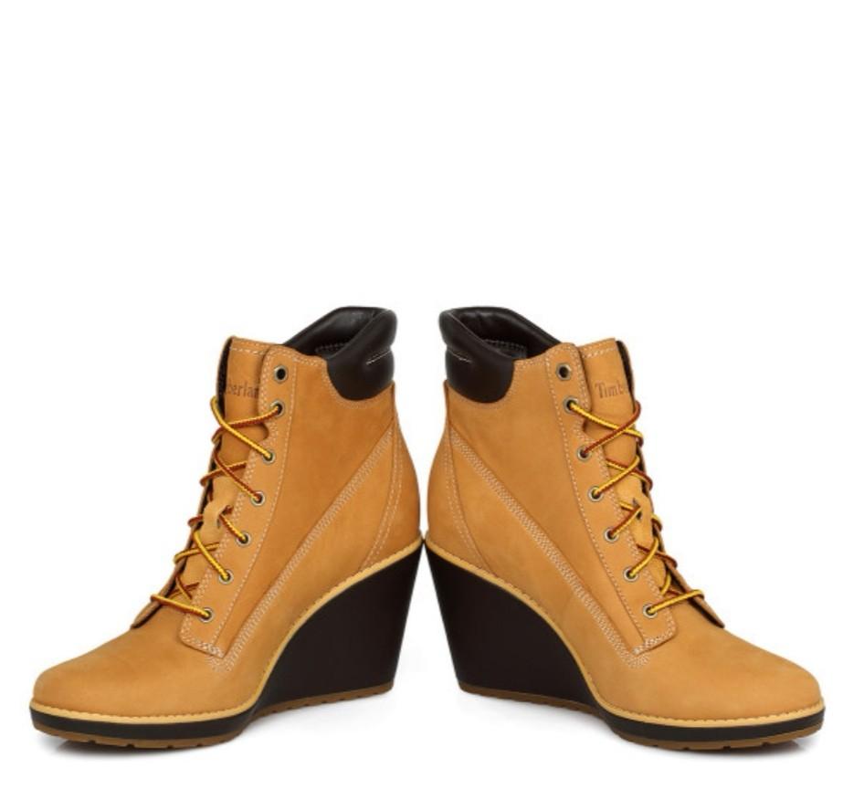timberland women's wedge boots
