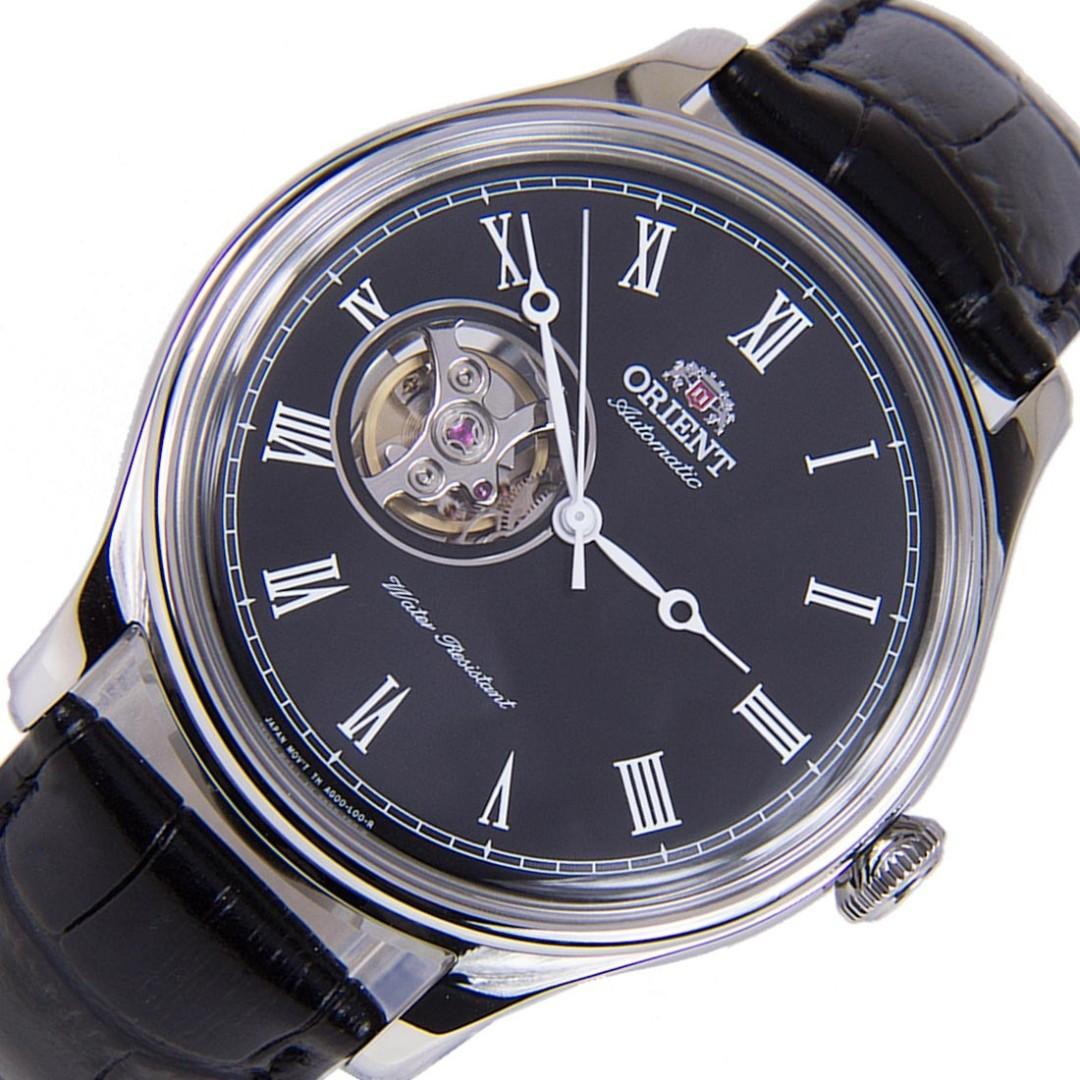 FAG00003B0 AG00003B FAG00003B SAG00003B0 Brand New Orient Automatic Open Heart 100 Authentic Leather Strap Mens Casual Watch w Warranty