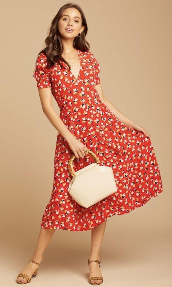 Faithfull the brand ari midi dress Women s Fashion Dresses