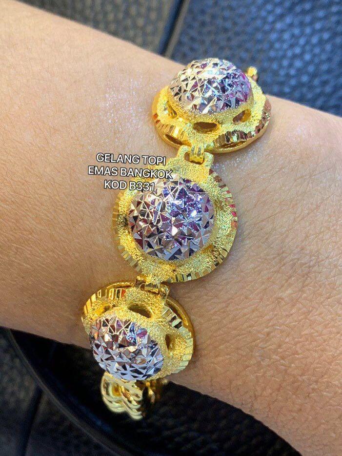 Gelang Topi Emas Bangkok Kod B331 Women S Fashion Jewellery On Carousell