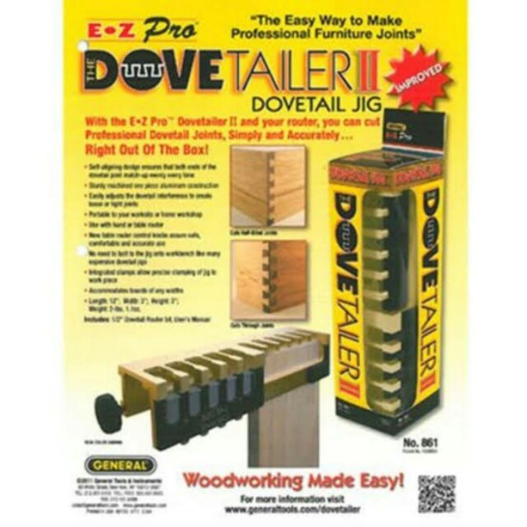 General Woodworking Dovetailer II Dovetail Jig # 861 Woodworking ...