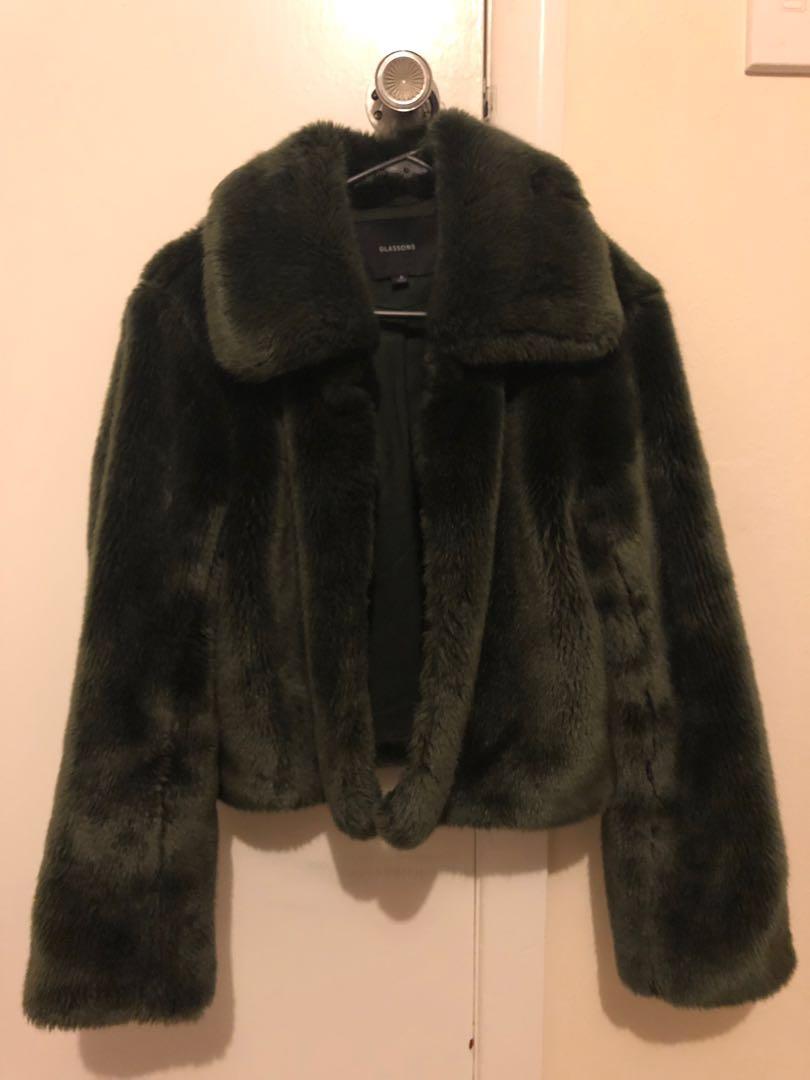 Glassons faux fur coat sale