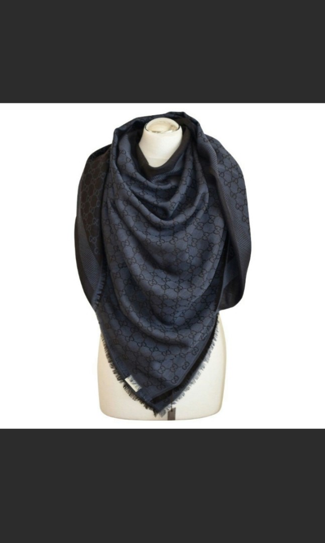 Gucci GG Signature Scarf; Collection Style #: 281942 3G704 4160, Luxury,  Accessories on Carousell