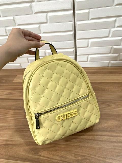guess yellow mini backpack