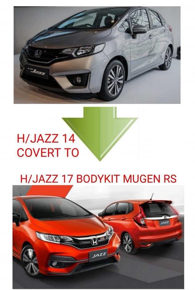 Honda Jazz 2014 Convert To 2017 Mugen Rs Bodykit Car Accessories Accessories On Carousell