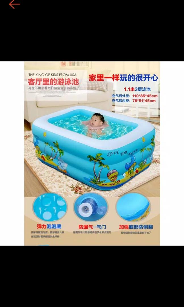 Kolam Renang Bayi Free Ban Leher Biru Bayi Anak Mainan Baby Walker Di Carousell