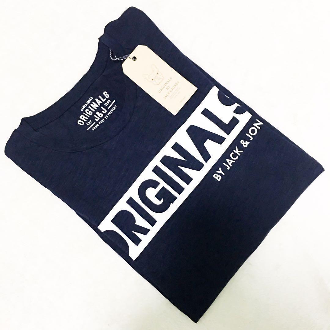 M Jack And Jones Logo Tee Men S Fashion Clothes Tops On Carousell