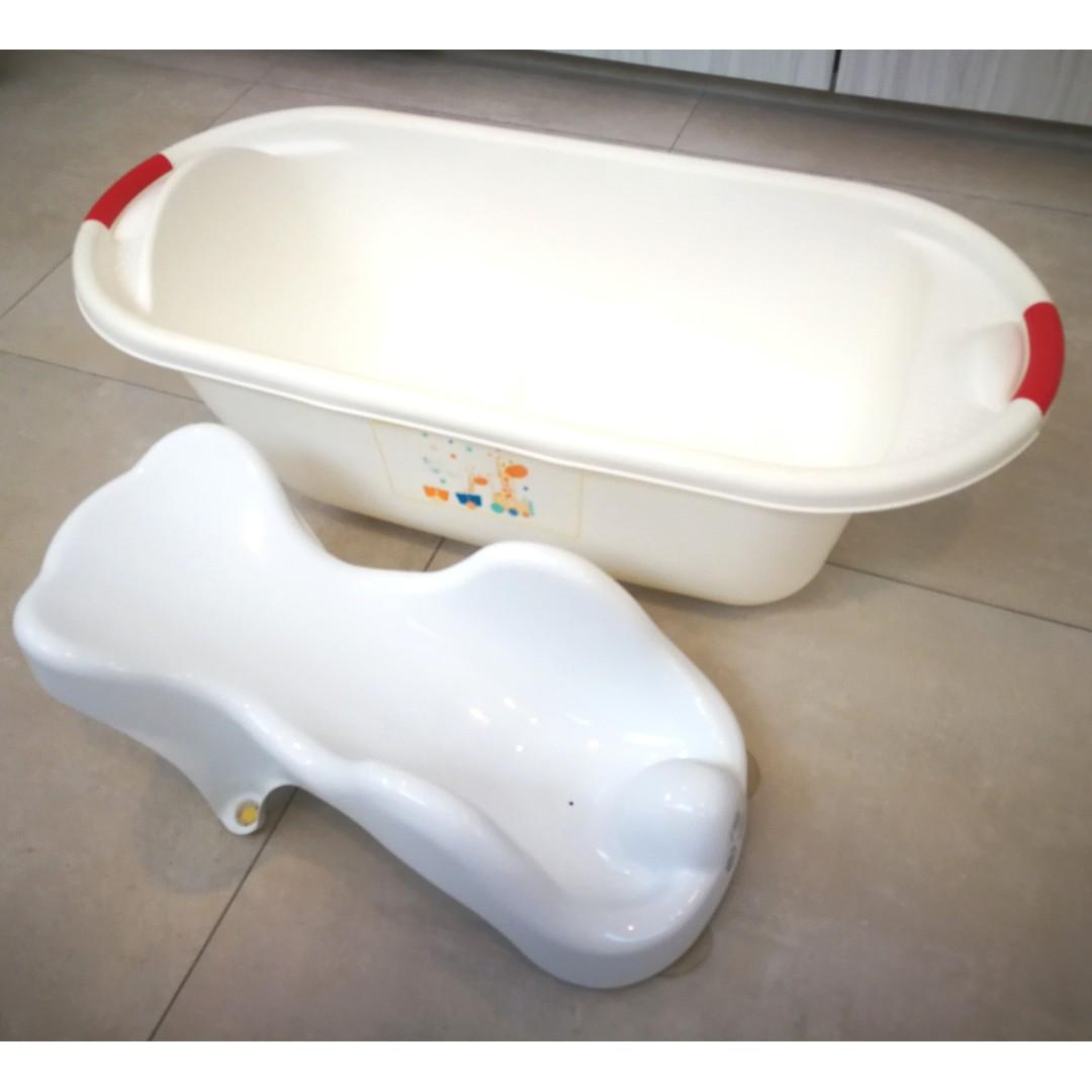 Mothercare Baby bath tub + Ergonomic Bath Support winiphone11pro