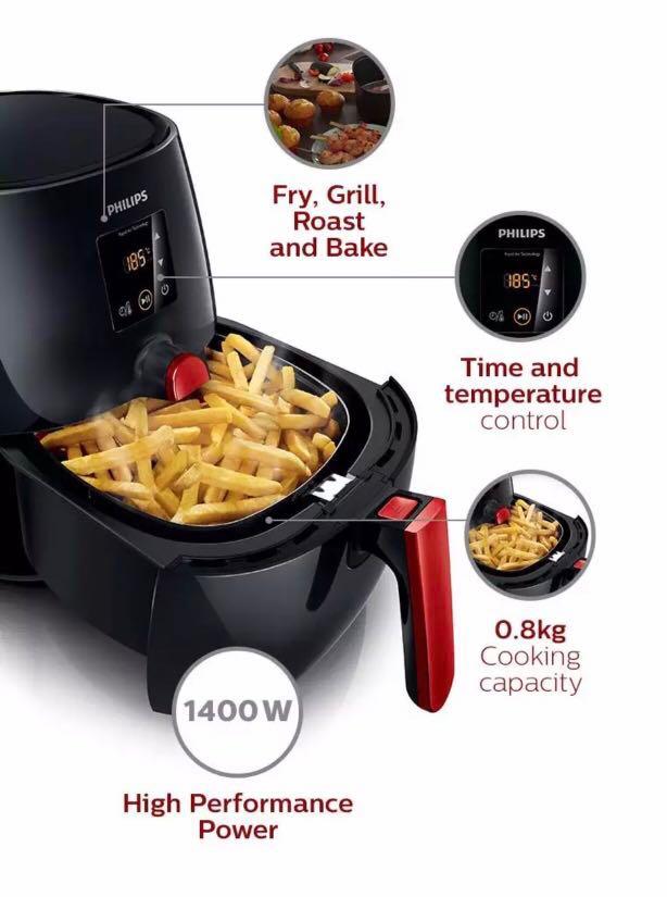 SET New Philips Rapid Air Fryer + Philips HD9910 Fry Grill Pan , TV & Home Appliances, Kitchen
