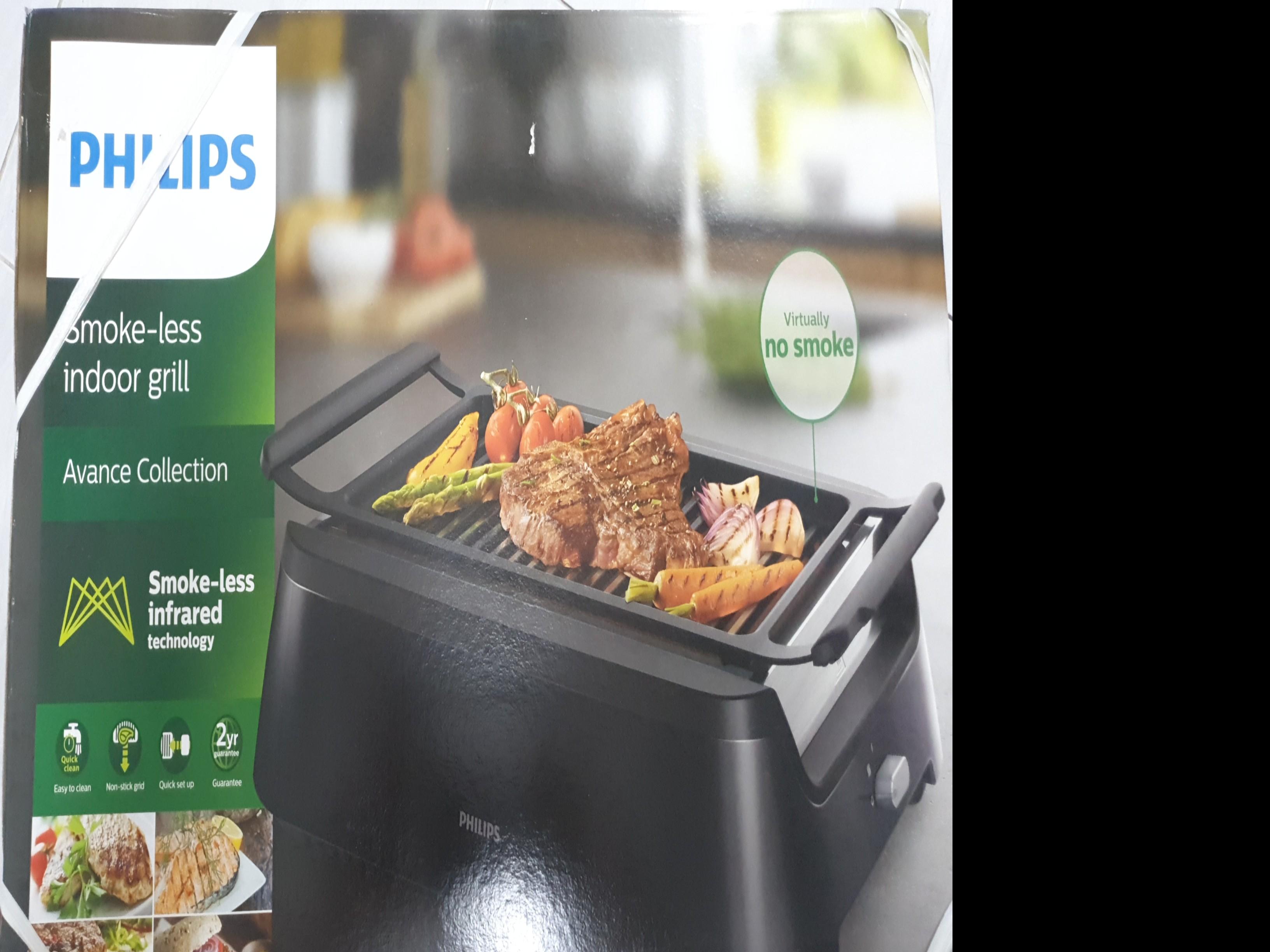 Philips smokeless indoor grill, TV & Home Appliances, Kitchen