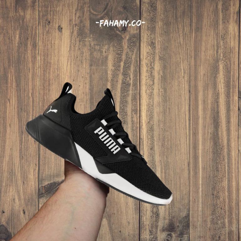 puma training retaliate trainers in black