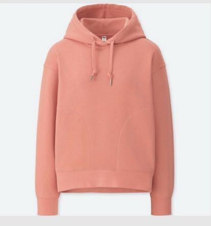Salmon pink hoodie womens clearance