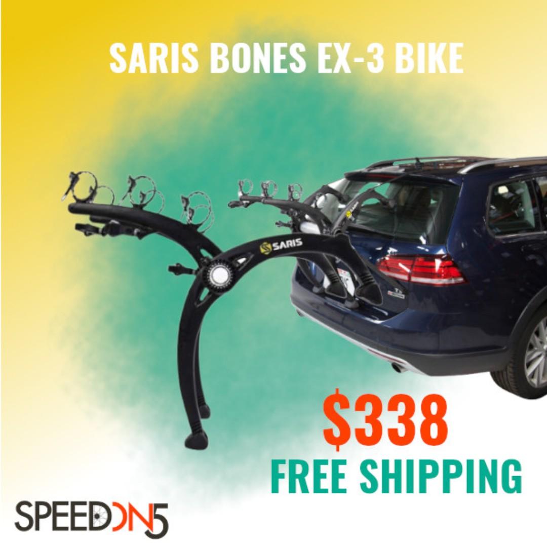 saris bones ex 3 bike rack