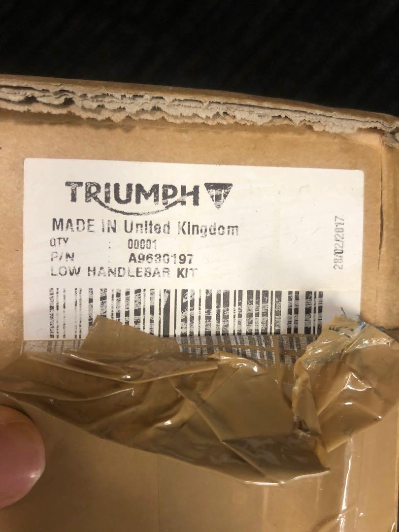 triumph bobber clip on handlebars