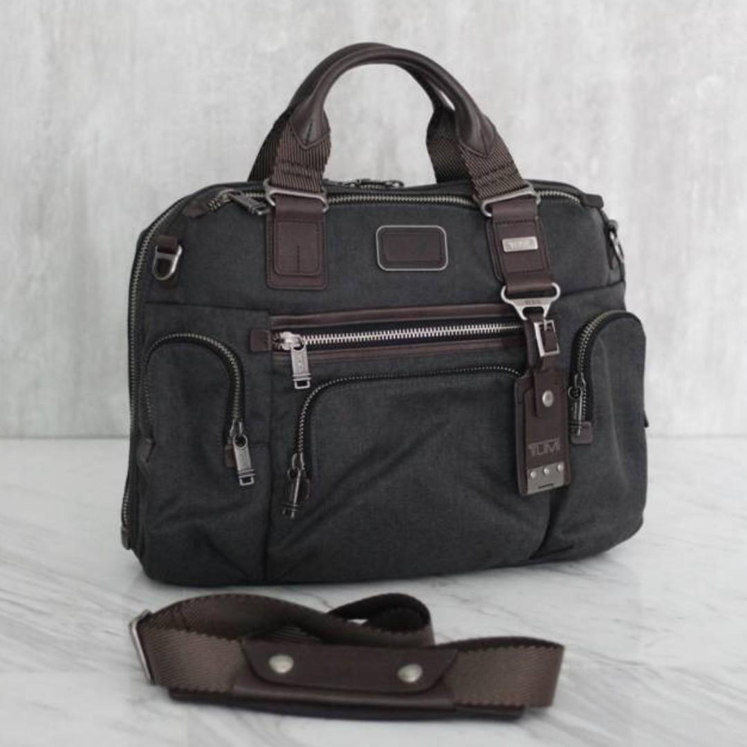 Tumi 22619ATH2 Alpha Bravo Anthracite Brooks Slim Brief