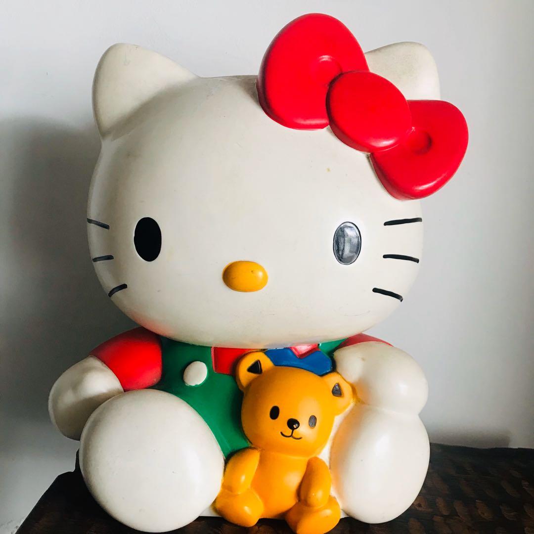 Vintage 1995 Japan Made Sanrio Hello Kitty 38 Cm Super Big Coin Bank Toys Games Bricks Figurines On Carousell