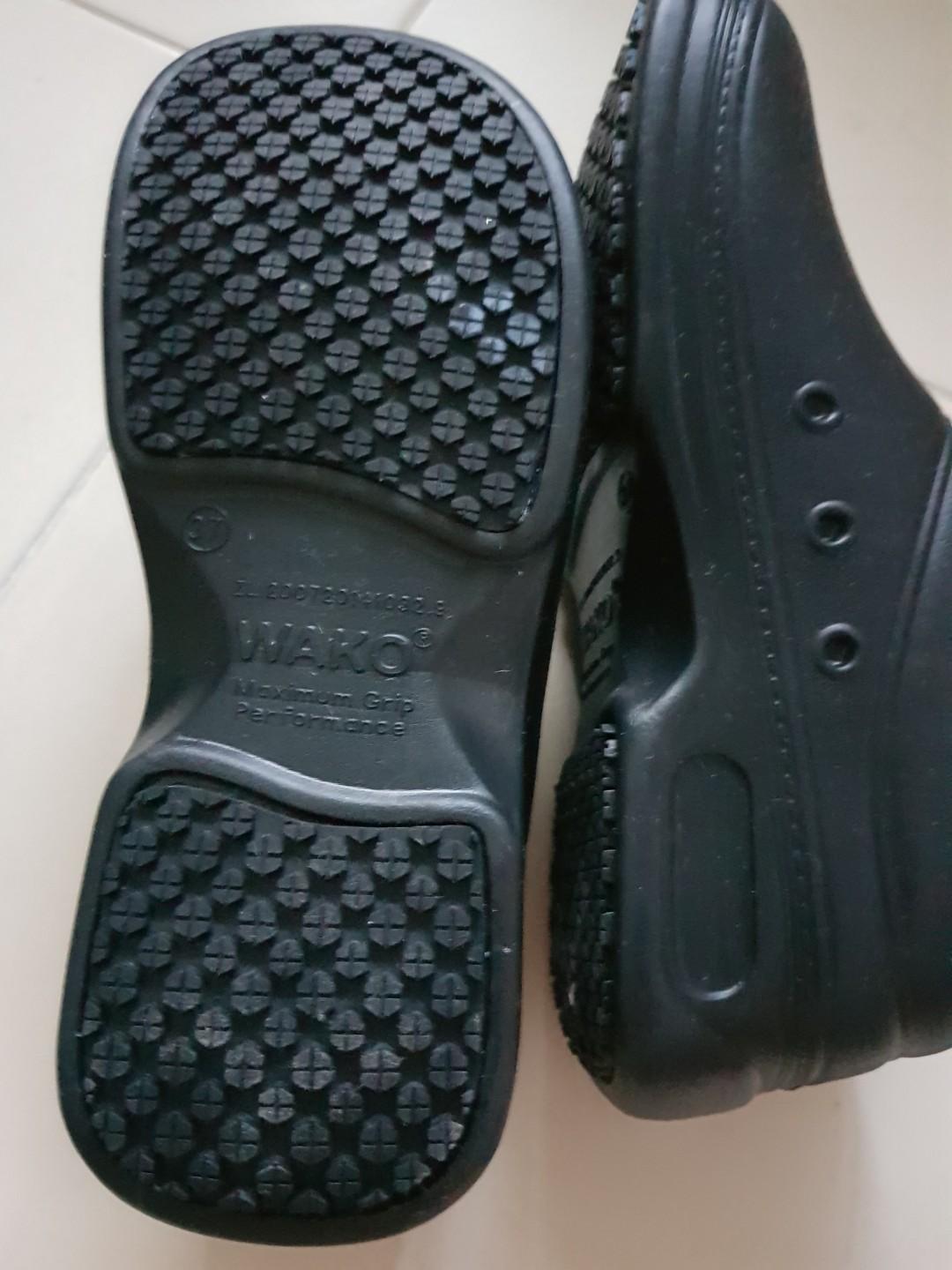 Wako Anti Slip Chef's or Nursing Shoes patented Maximum Grip ...