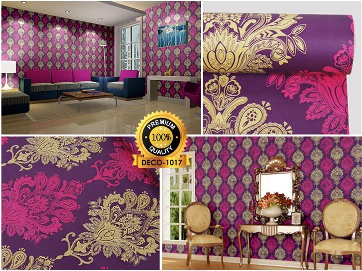 Wallpaper Dinding Elegant Purple Home Amp Furniture On Carousell
