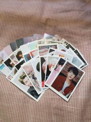 Bts albums, photo cards and postcards