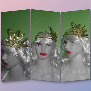 Gatsby vintage flapper headdress hat veils fascinator