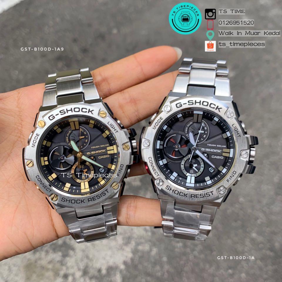 Japan Set Casio G Shock G Steel Smart Bluetooth Solar Watch Gst B100d 1a9jf Gst B100d 1a9 Gst B100d 1a Gst B100d 1 Gst B100d 1jf Men S Fashion Watches On Carousell