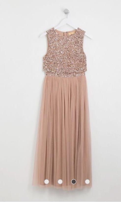 ASOS maya bridesmaid tulle sequin midaxi dress/ evening gown, Women's  Fashion, Dresses & Sets, Evening dresses & gowns on Carousell