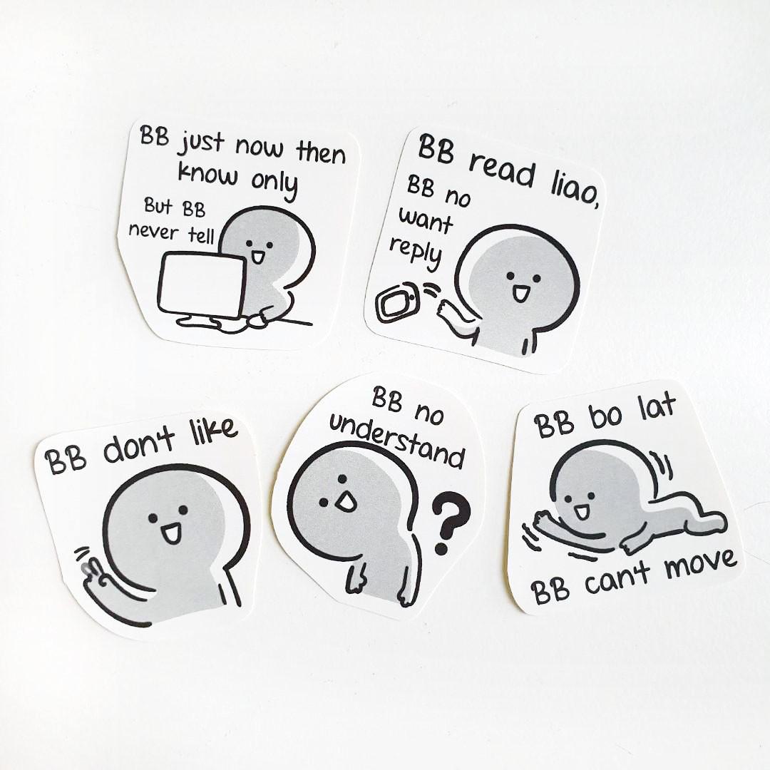 Assorted Telegram Stickers E G Bb Never Tell Assertive Bear Blobby Hobbies Toys Stationery Craft Craft Supplies Tools On Carousell