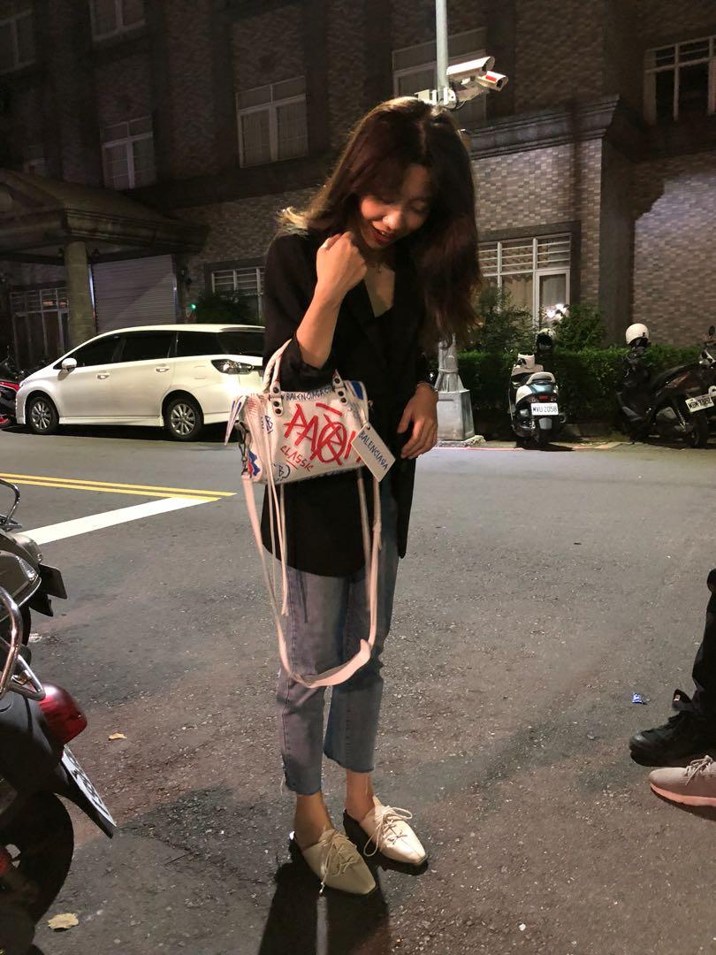 Balenciaga top graffiti mini