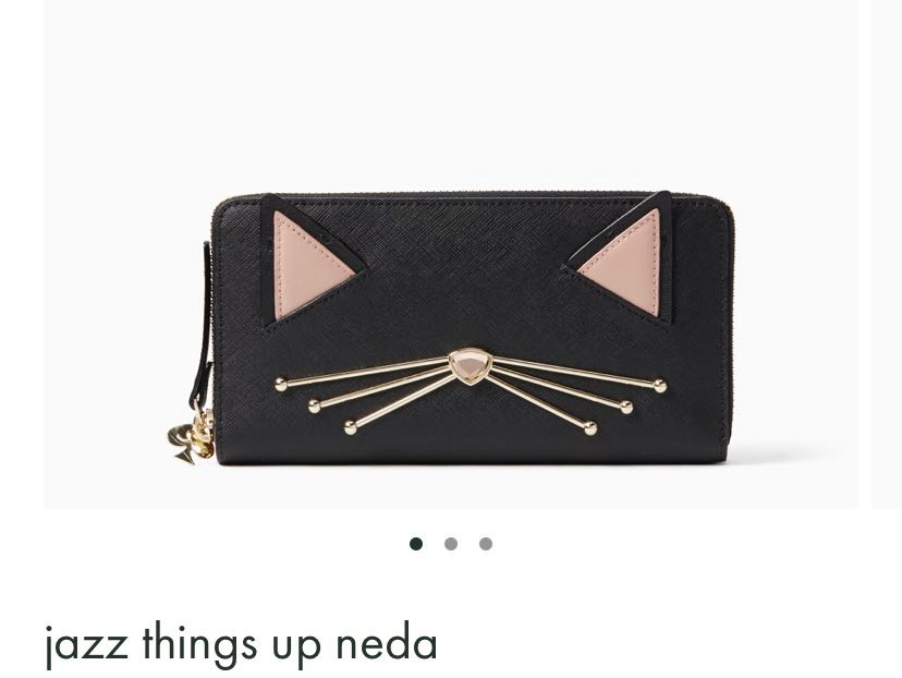 Kate spade jazz things up cat wallet store