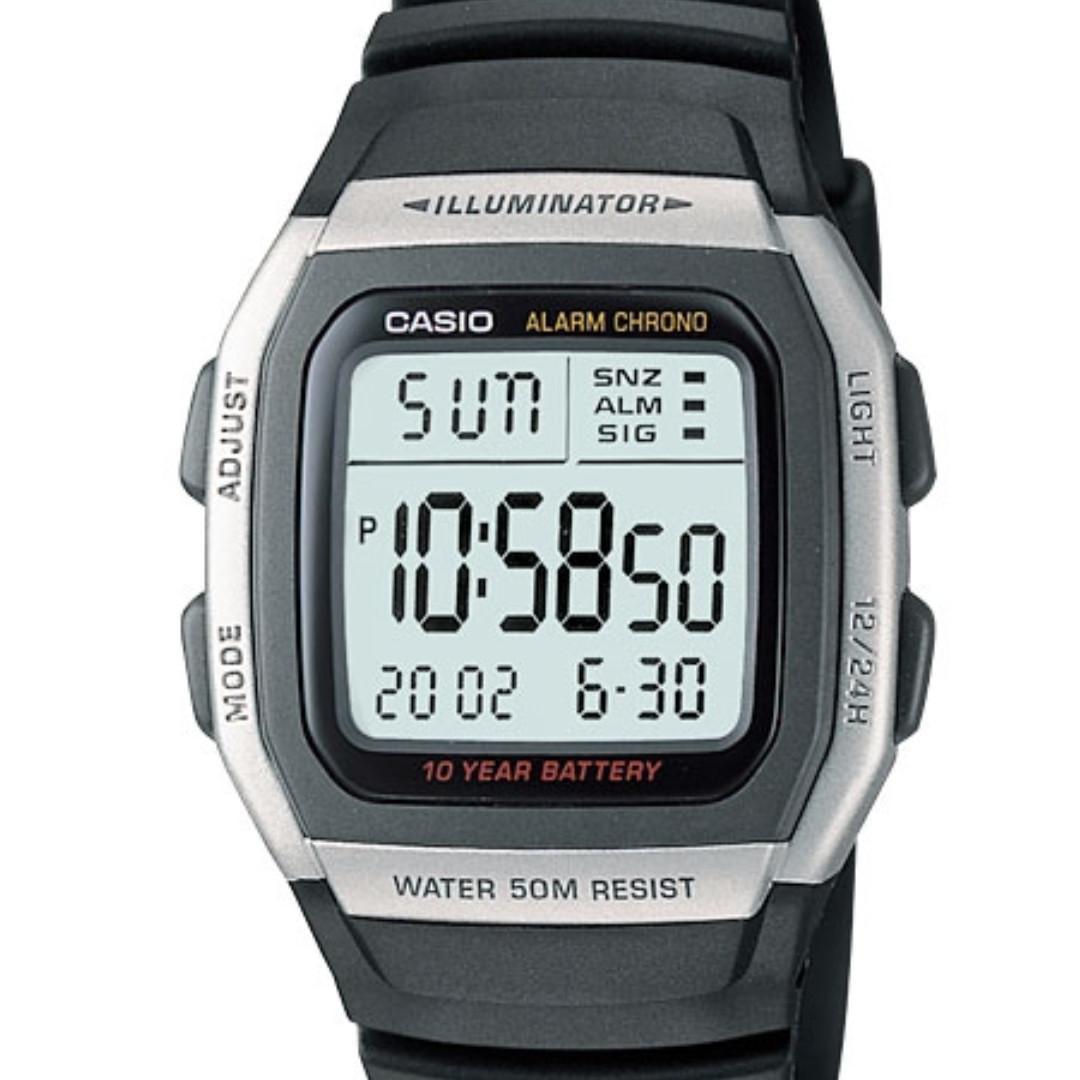 casio illuminator water resist 50m