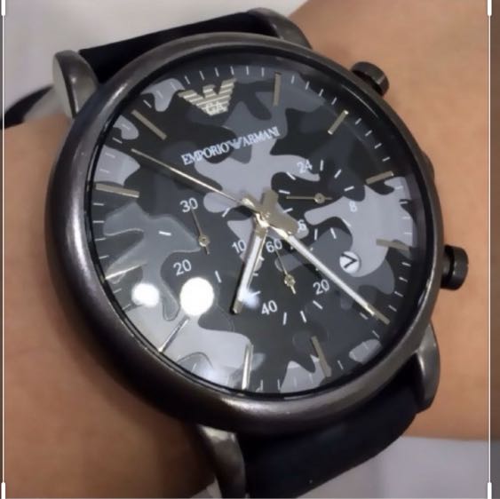 emporio armani camouflage watch