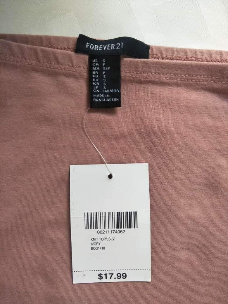 Forever 21 knit top lslv Clearance